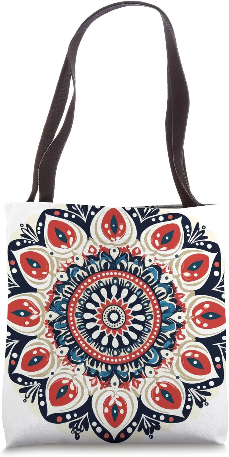 Finnish Pattern Mandala Tote Bag
