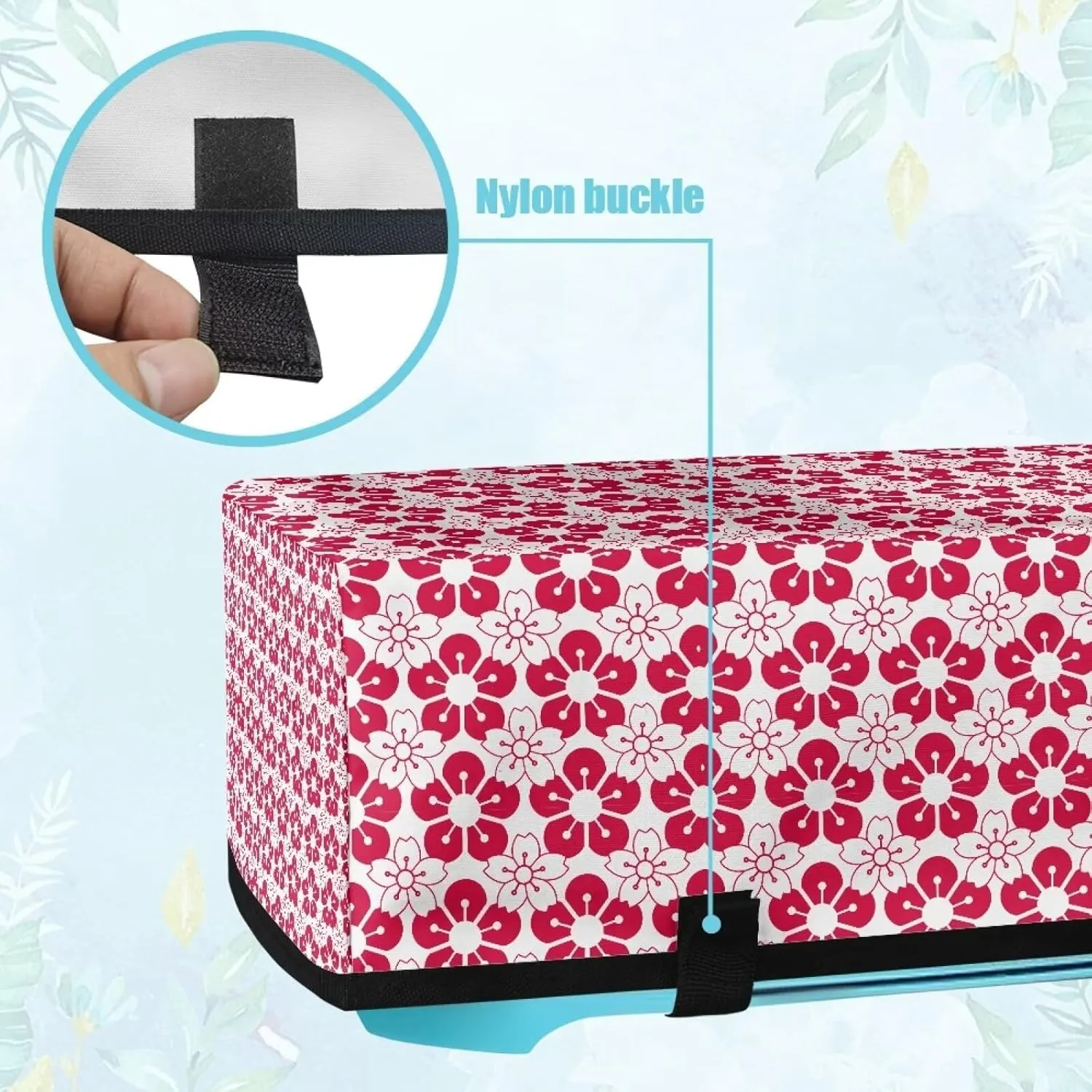 Flower Carrying Case Cover for DIY Cutting Machine Waterproof Elastic Cutting Machine Accessories Dust Cover Carrying Bag with Pockets Universal Fit