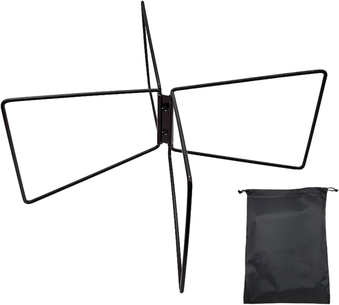 Foldable Cooling Stand Fridge Ice Box Holder Stable Stainless Steel Portable Camping Furniture Luggage Rack for Cooking Hiking