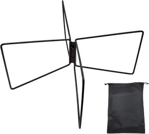 Foldable Cooling Stand Fridge Ice Box Holder Stable Stainless Steel Portable Camping Furniture Luggage Rack for Cooking Hiking