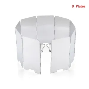 Foldable Gas Stove Windshield 9 Plates