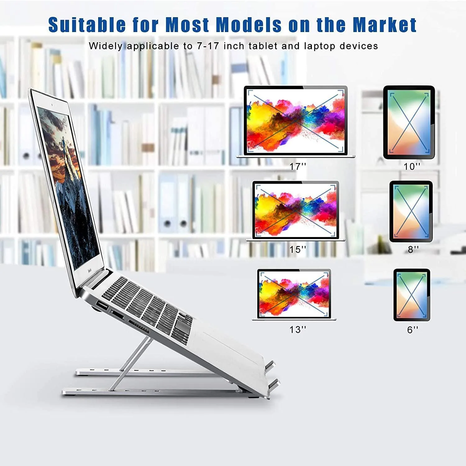 Foldable Laptop Stand Portable for Business Travel Campus 6 height heat dissipation
