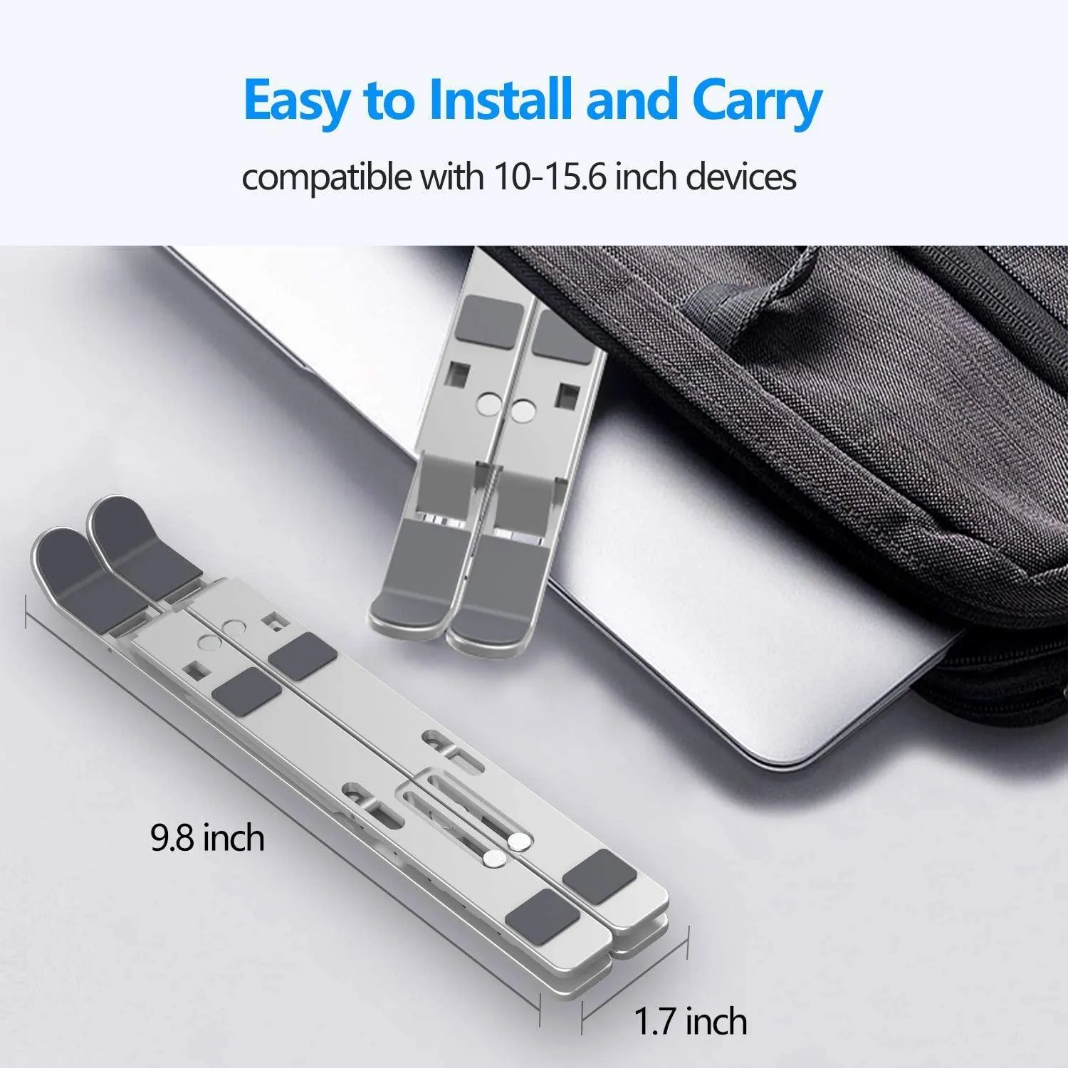 Foldable Laptop Stand Portable for Business Travel Campus 6 height heat dissipation
