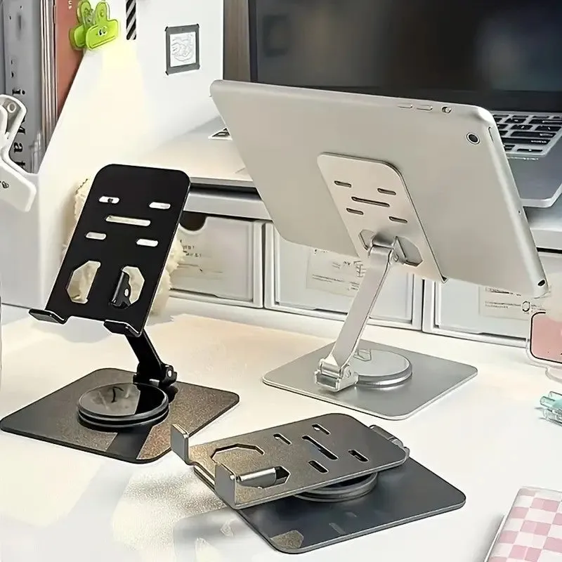 Foldable Mobile Holder Stand with Metal Body, for All Smartphones, Tablets