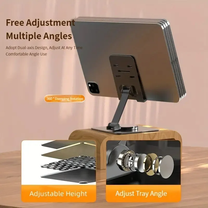 Foldable Mobile Holder Stand with Metal Body, for All Smartphones, Tablets