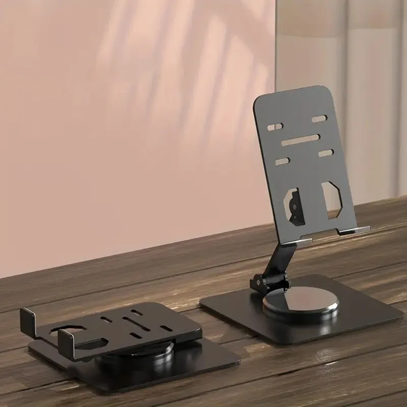 Foldable Mobile Holder Stand with Metal Body, for All Smartphones, Tablets