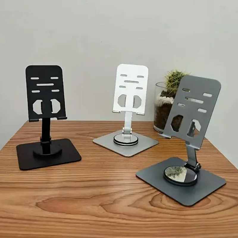 Foldable Mobile Holder Stand with Metal Body, for All Smartphones, Tablets