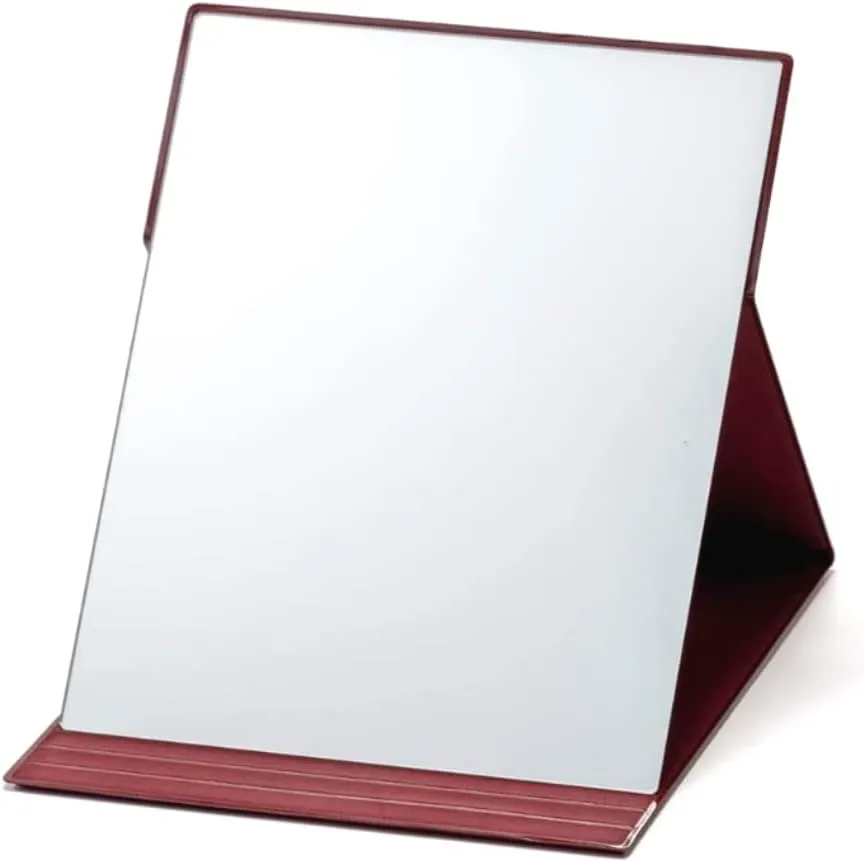 Folding Mirror, HORIUCHI Mirror Made in Japan,Tabletop Mirror, Makeup Mirror,Portable Folding Makeup Mirror