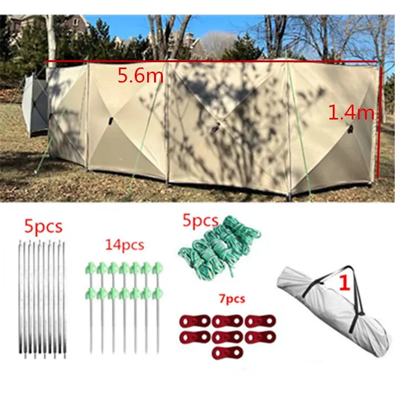 Folding Outdoor Camp Windscreen Gas Stove Burner Shelter Windbreak Wall - Hiking Picnic