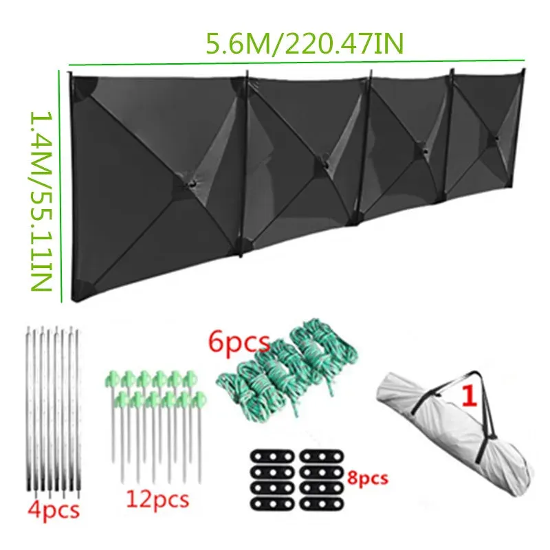 Folding Outdoor Camp Windscreen Gas Stove Burner Shelter Windbreak Wall - Hiking Picnic