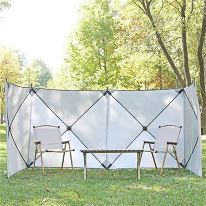 Folding Outdoor Camp Windscreen Gas Stove Burner Shelter Windbreak Wall - Hiking Picnic