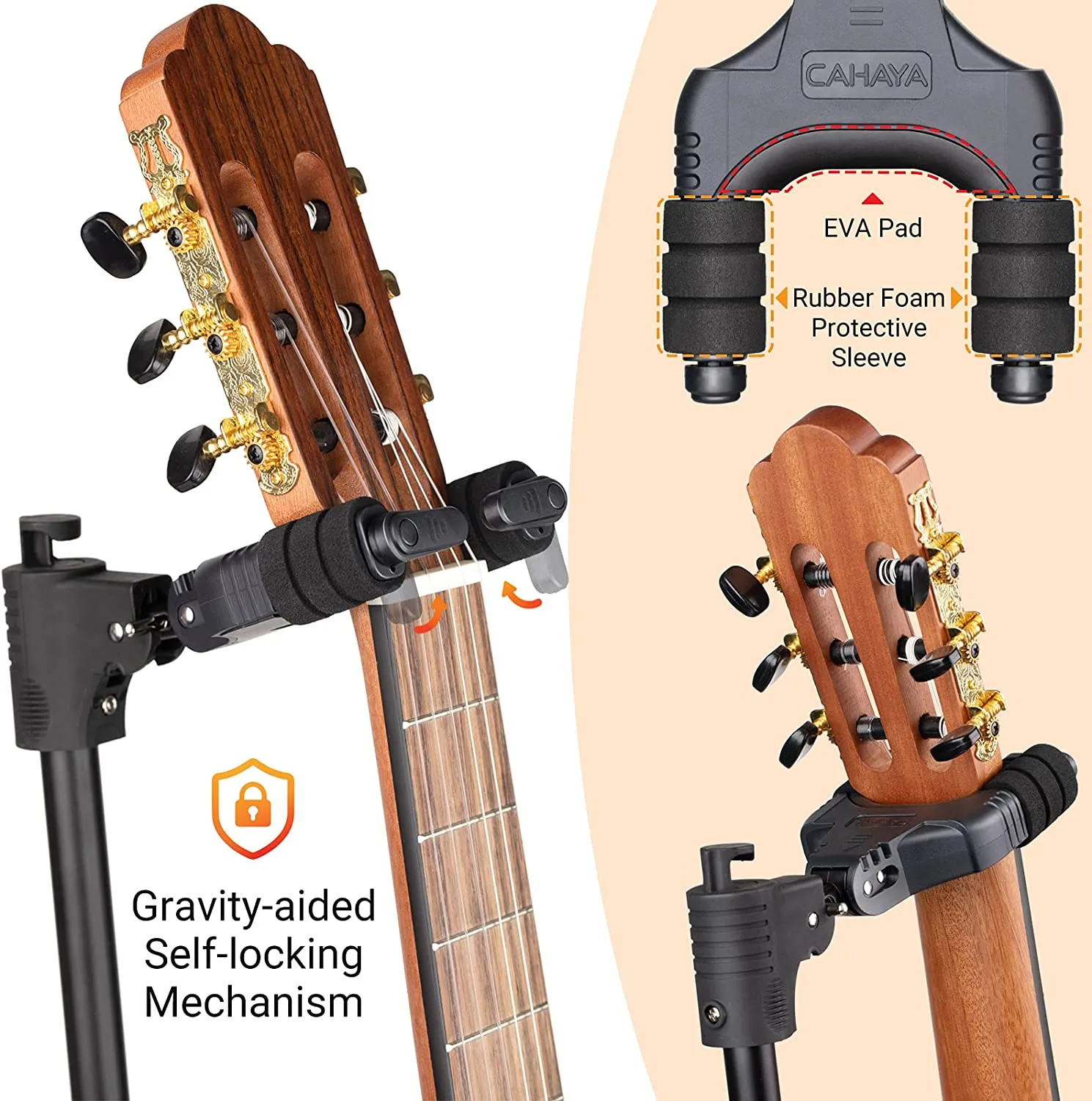 Folding Tripod Iron Floor Guitar Stand CY0265