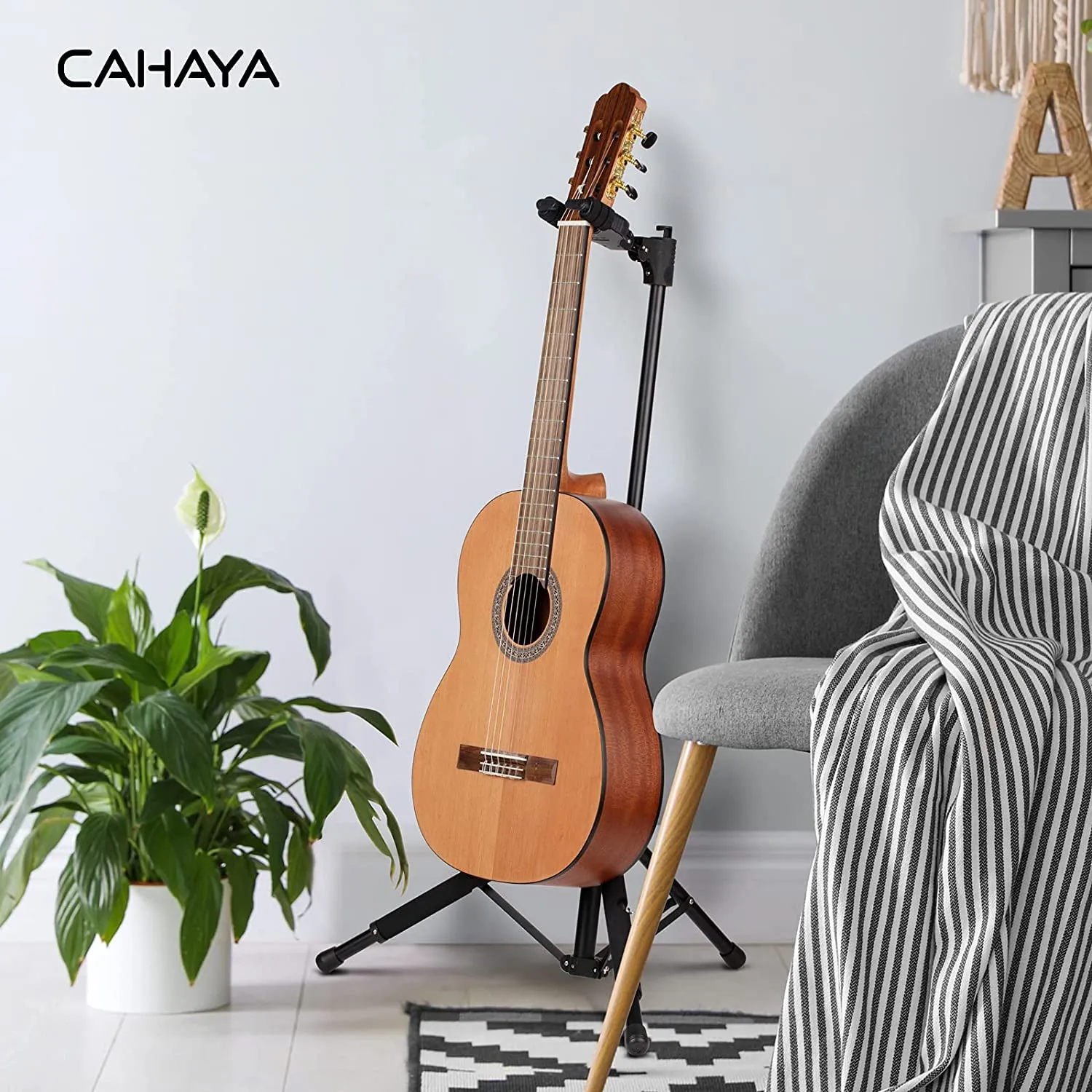 Folding Tripod Iron Floor Guitar Stand CY0265