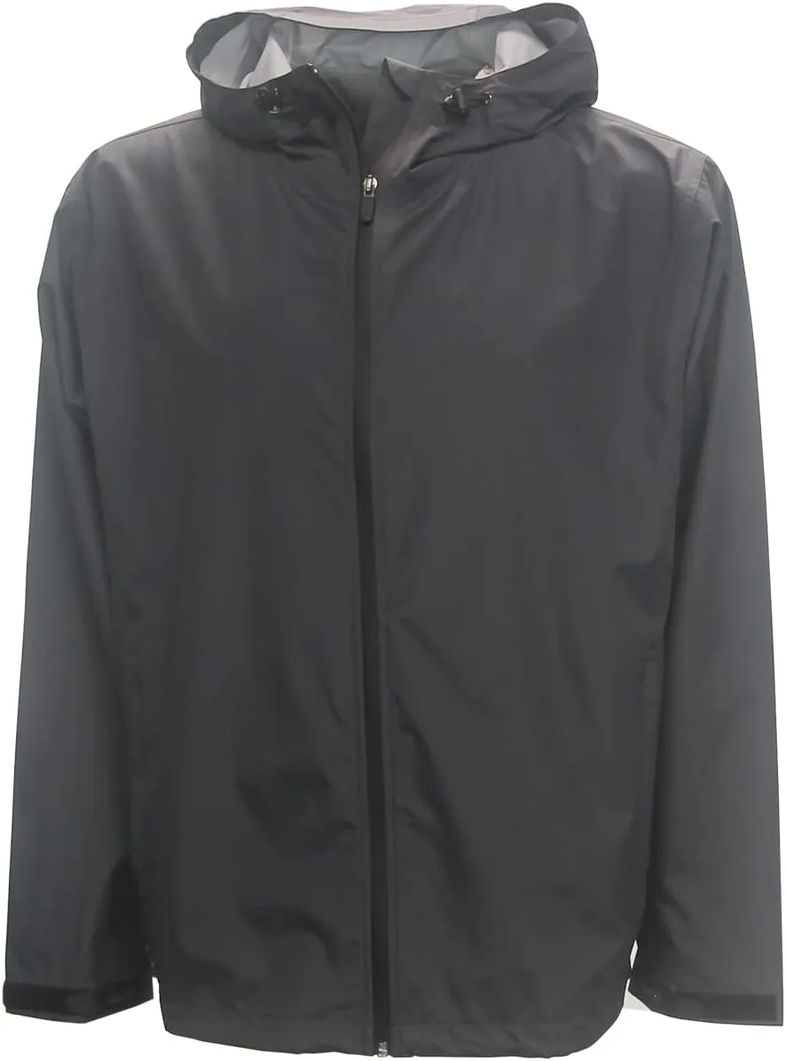 Forrester New Men's Packable Hooded Jacket Waterproof Charcoal Large