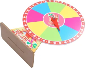 Fortune Rotating Prize Wheel Tabletop Wheel for Parties Prize Stand Great for Raffles