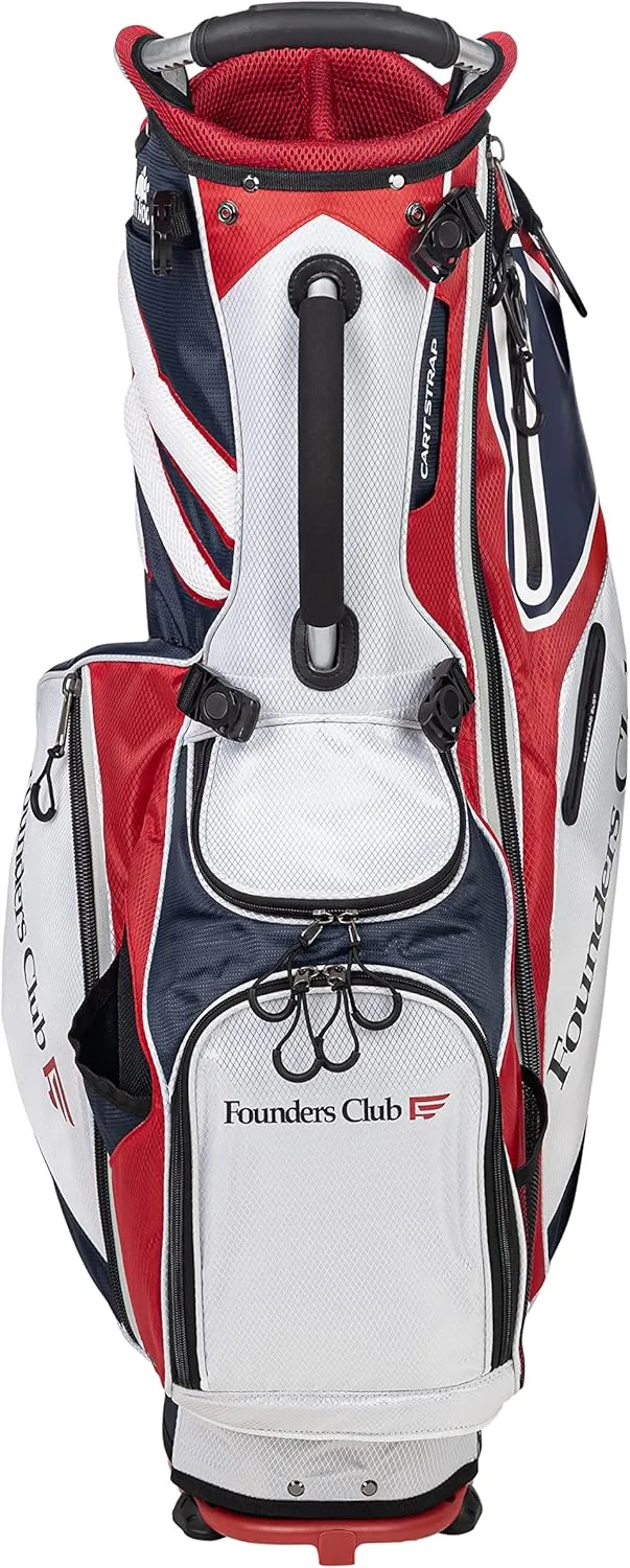 Founders Club Lightweight Golf Stand Bag for Men for Walking or Riding The Golf Course Light Weight 6 Way Full Length Divider with Dual Padded Carry Strap