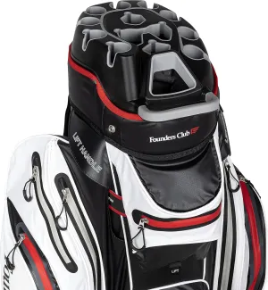 Founders Club Waterproof Club Lock Organizer Cart Bag for Men with Anti Rattle 14 Way Divider Top Full Length Dividers