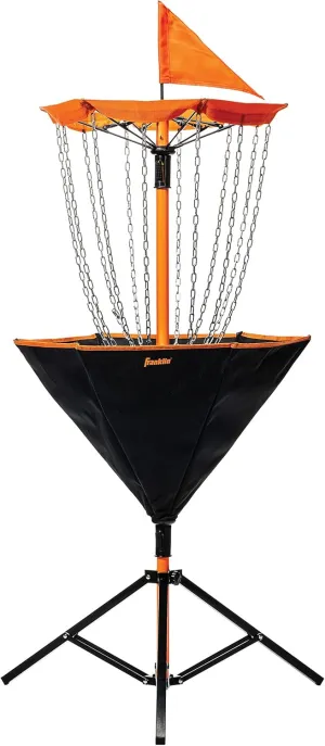 Franklin Sports Disc Golf Baskets - Portable Disc Golf Target with Chains Included - Disc Golf Basket Stand Equipment for Hole   Course Creation