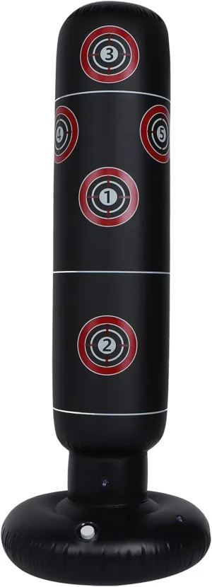 Freestanding Punching Bag 63 Inch Height Heavy Punching Bag for Adults Youth Men Women Stand Kickboxing Bag Boxing Bag for Home Office Gym MMA Boxing Training