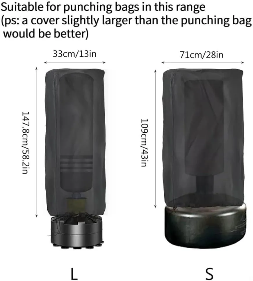 Freestanding Punching Bag Cover, Weatherproof Standing Boxing Bag Cover, Adjustable Thickened Heavy Punching Bag Protective Cover For Freestanding Heavy Bag