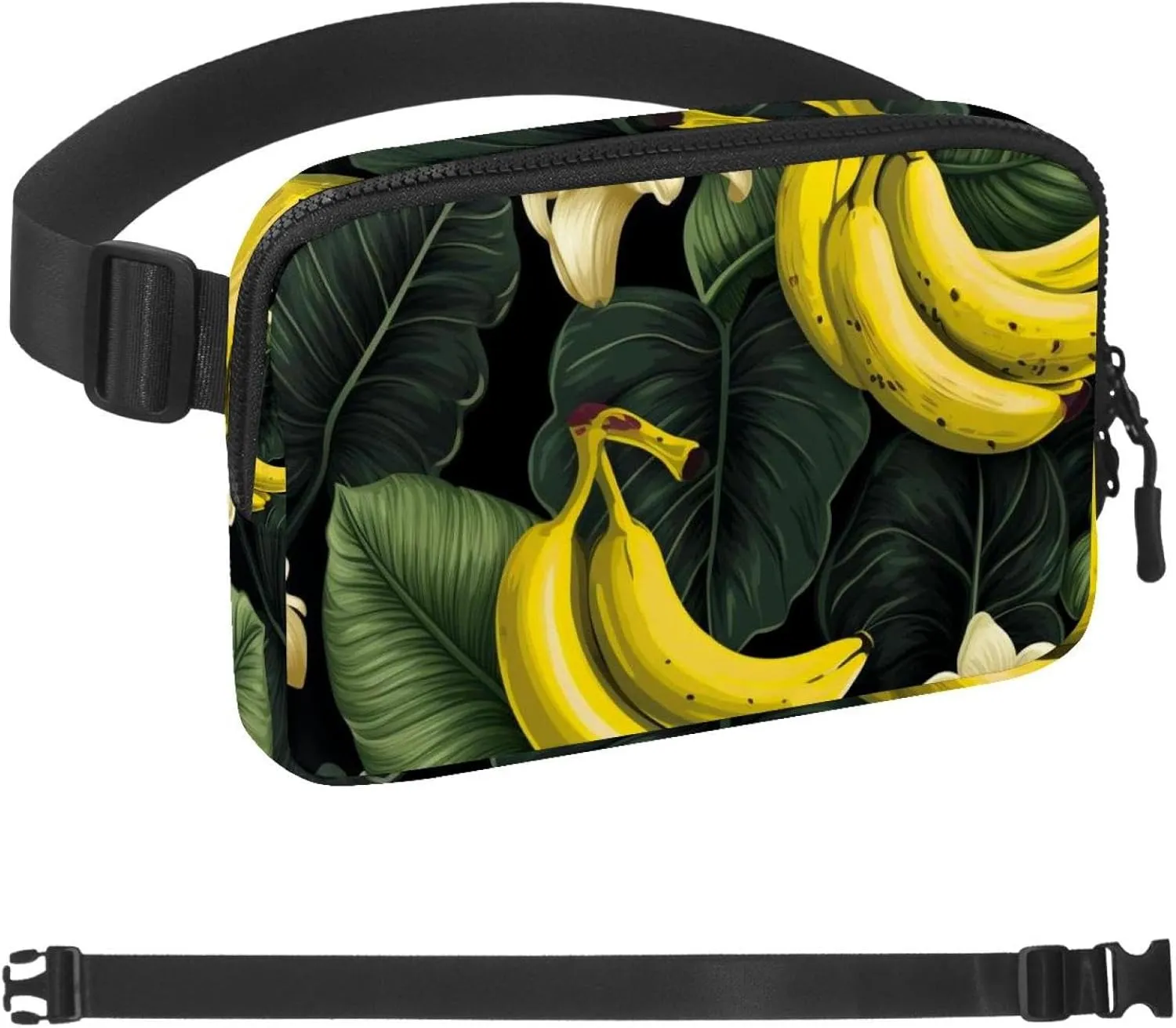 Fresh Bananas-562 Crossbody Fanny Pack for Men&Women,Belt Bag for Travel Casual Walking Running Hiking Cycling