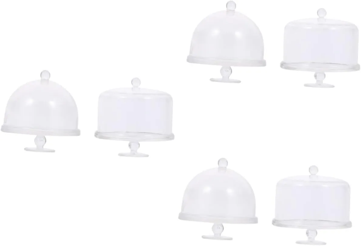 Garneck 5sets Dollhouse Accessories Mini Cake Stand Miniature Accessories Dollhouse Miniatures Dollhouse Decor Dollhouse Cake Stand Miniature Cake Stand Mini Cupcake Stand Plastic 2pcs*5