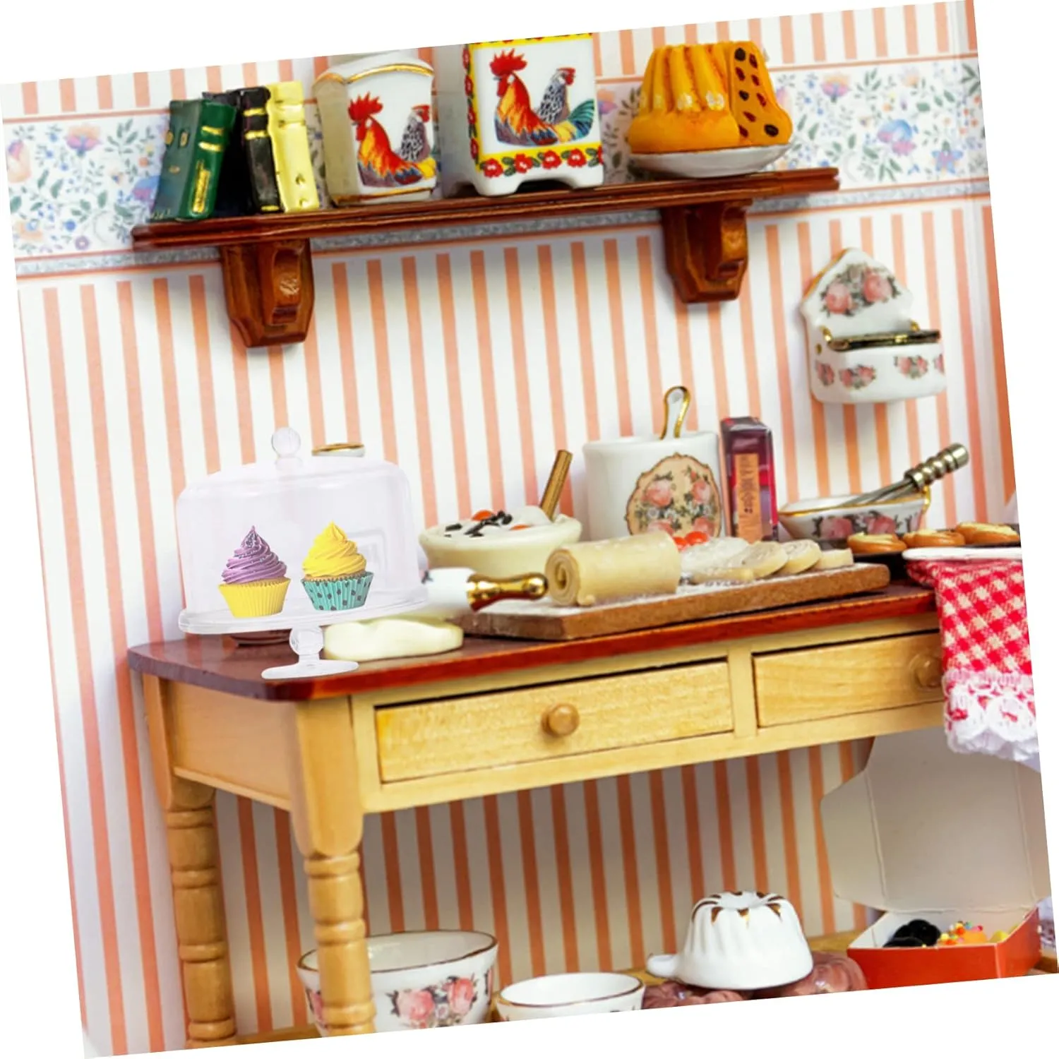 Garneck 5sets Dollhouse Accessories Mini Cake Stand Miniature Accessories Dollhouse Miniatures Dollhouse Decor Dollhouse Cake Stand Miniature Cake Stand Mini Cupcake Stand Plastic 2pcs*5