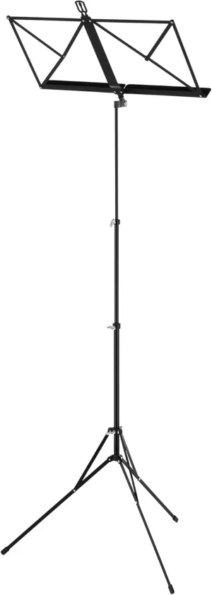 GEWA Wittner music stand 961d, black, set-up height 48-114 cm, compact foldable, Made in Germany