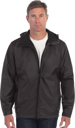 Gioberti Men's Waterproof Rain Jacket With Mesh Lining and Carrying Bag