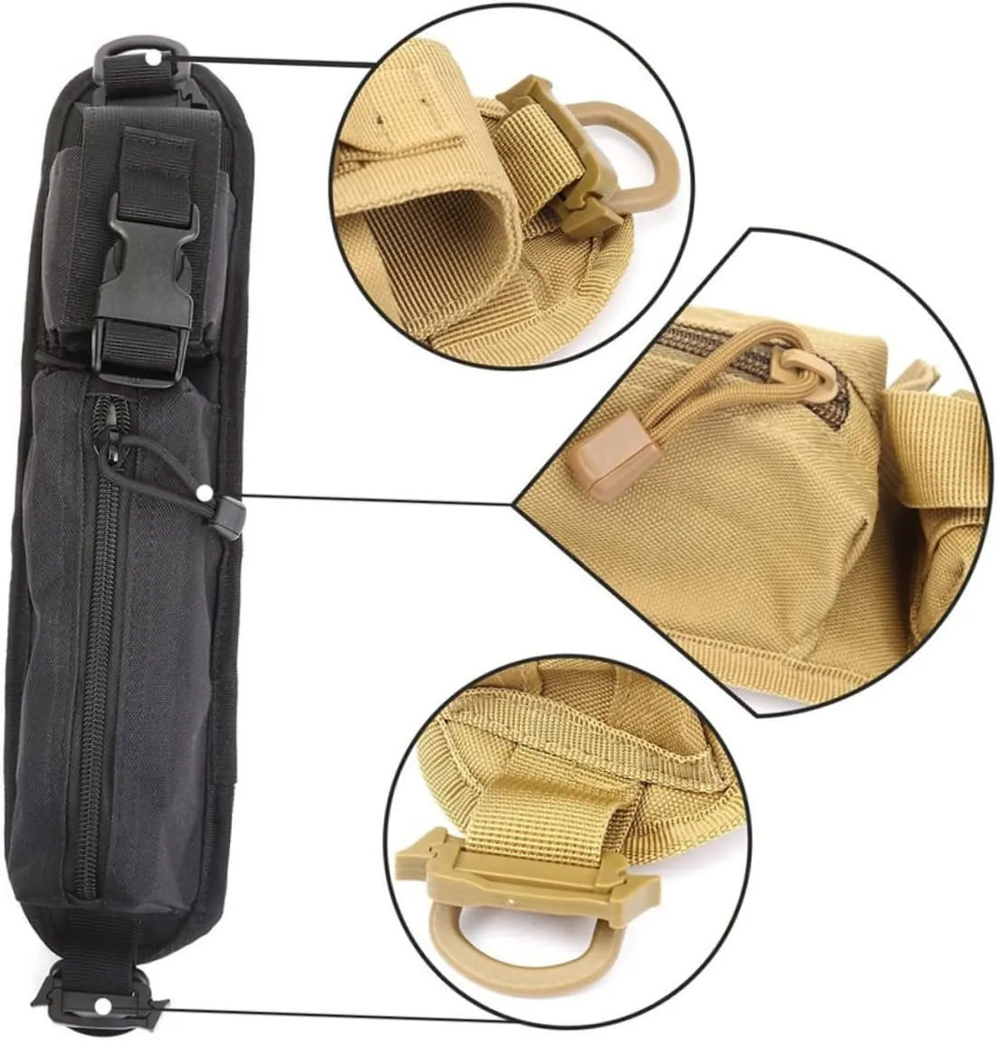 GLEAVI 2pcs Pouch Many Small Bags Outdoor Sundries Pouch First-aid Accessories Bag for Walking/riding