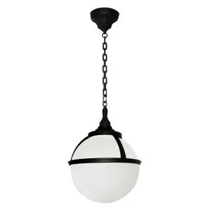 Glenbeigh 1 Light Chain Lantern | Black