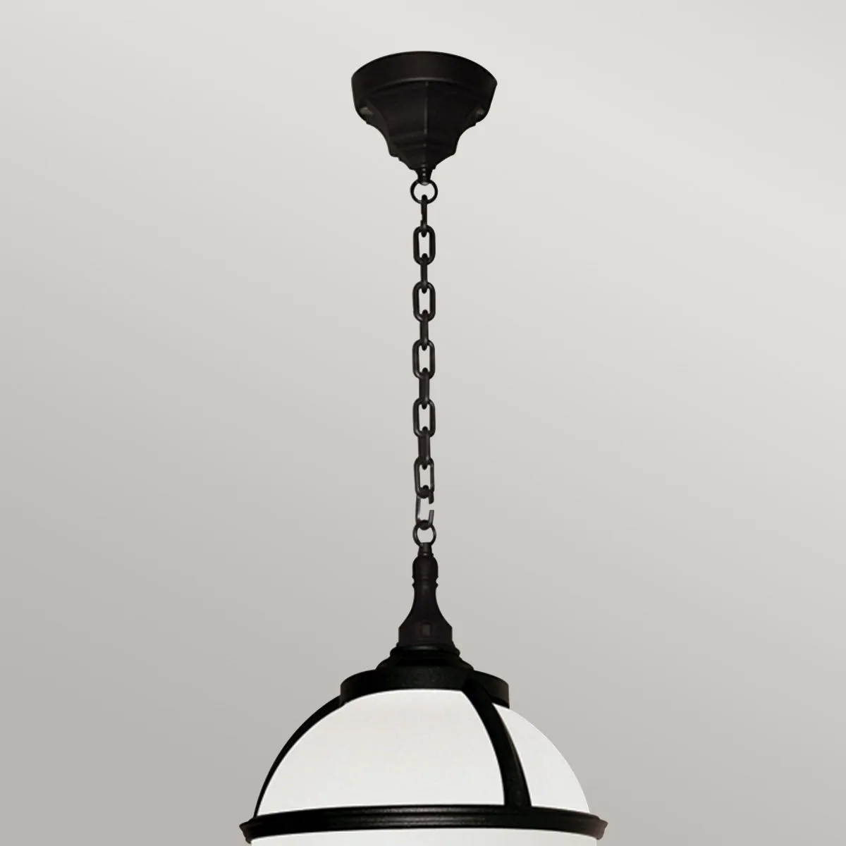 Glenbeigh 1 Light Chain Lantern | Black