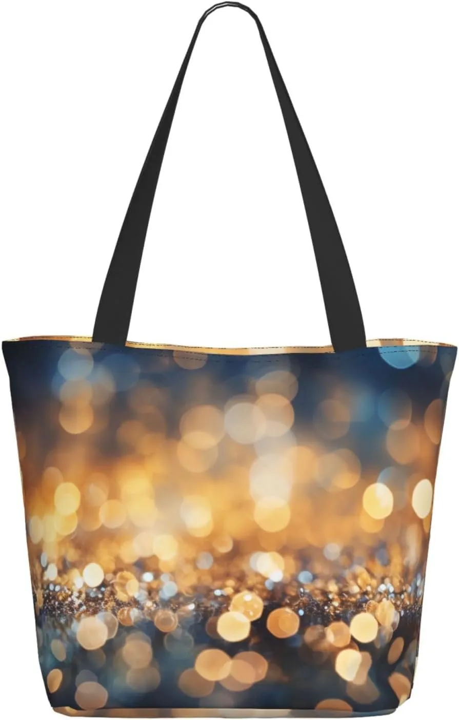 Golden Light Sphere Women'S Multi-Faceted Shopping Bag, Lightweight, Large Capacity, Very Suitable For Daily Use