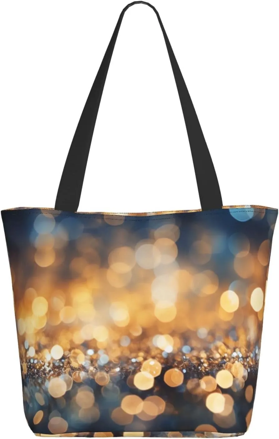 Golden Light Sphere Women'S Multi-Faceted Shopping Bag, Lightweight, Large Capacity, Very Suitable For Daily Use