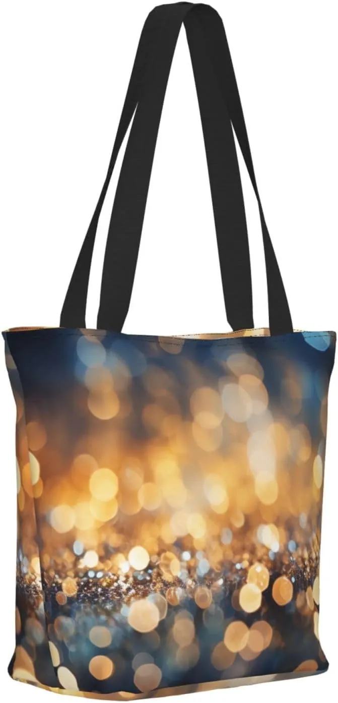 Golden Light Sphere Women'S Multi-Faceted Shopping Bag, Lightweight, Large Capacity, Very Suitable For Daily Use