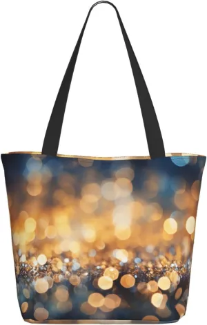 Golden Light Sphere Women'S Multi-Faceted Shopping Bag, Lightweight, Large Capacity, Very Suitable For Daily Use