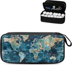 Golf Ball Bag Pouch, Golf Essentials Accessory Bag, Golf Valuables Pouch Golf Gifts for Men Golf Accessories Case Bag