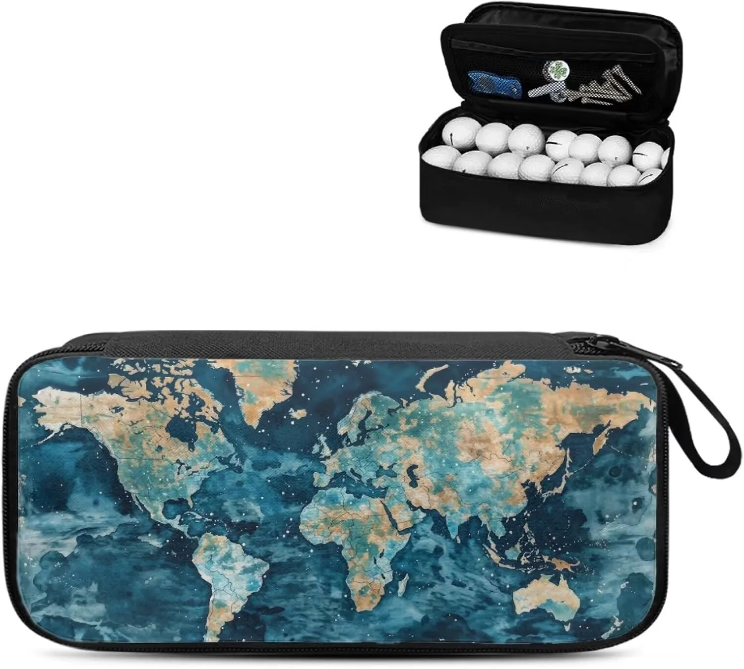 Golf Ball Bag Pouch, Golf Essentials Accessory Bag, Golf Valuables Pouch Golf Gifts for Men Golf Accessories Case Bag