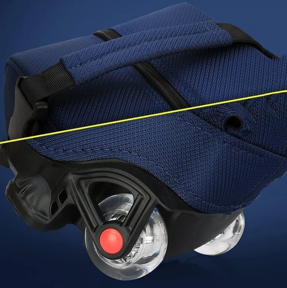 Golf Cart Bag for Men Women 5 Dividers Top Rolling Golf Clubs Lightweight with Wheels and Strap Easy Carry for Driving Range