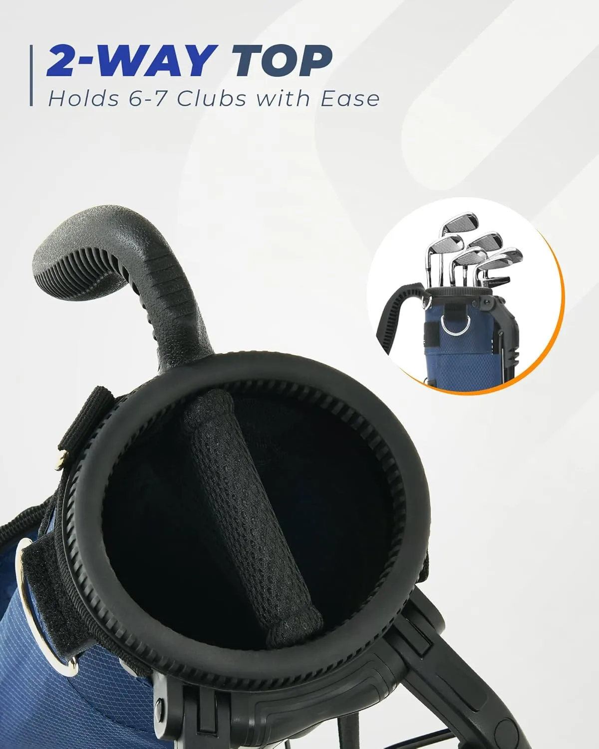 Golf Lightweight Stand Bag, Portable Golf Carry Bag with Insulated Cooler Pocket, Easy to Carry and Ideal for Driving Range, Pitch n Putt, Par 3, Executive Courses