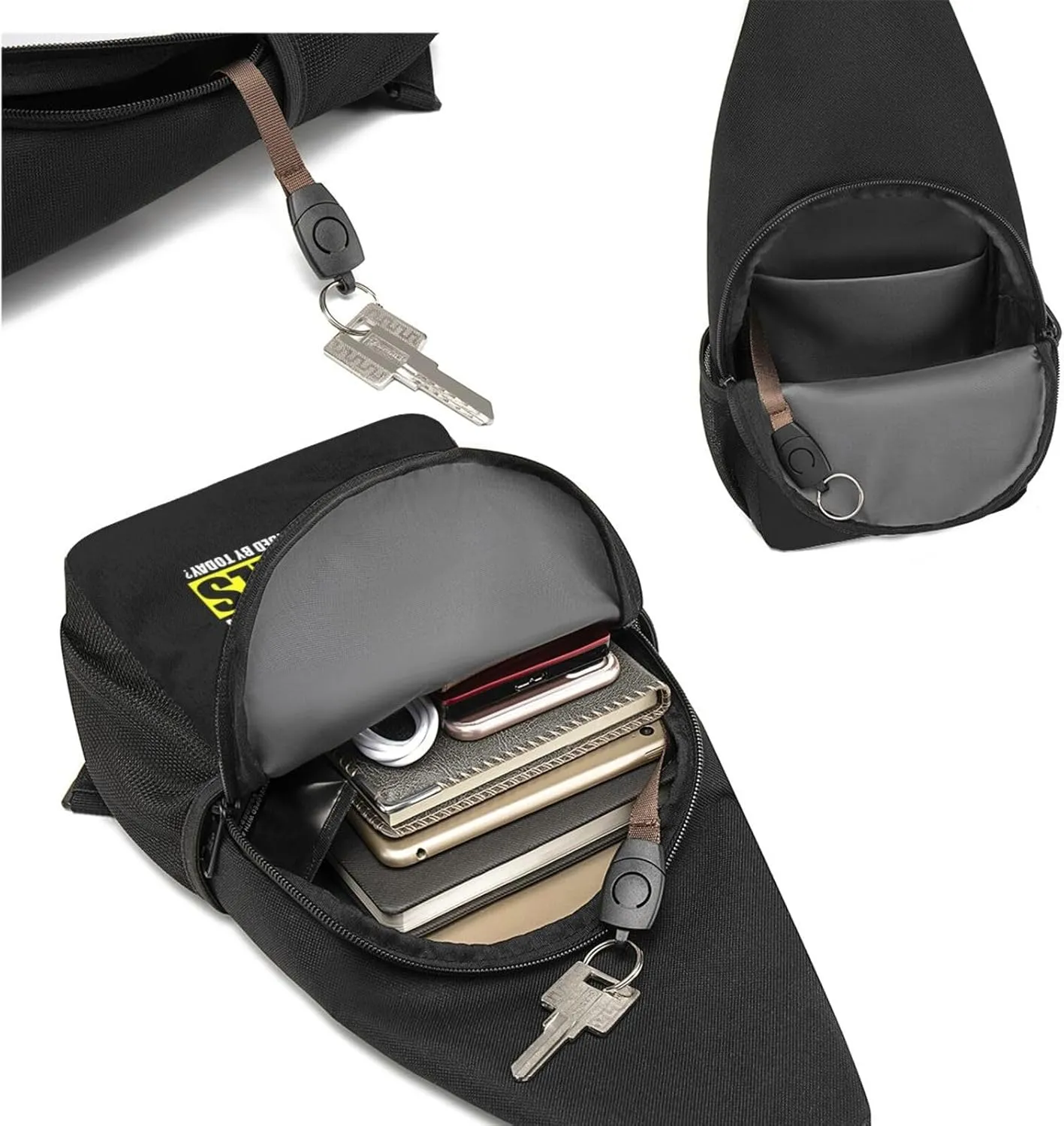 Good Morning Liberals Unisex Chest Bag Lightweight Crossbody Shoulder Bag Travel Pocket