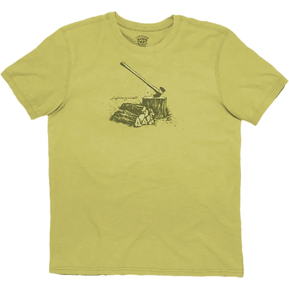 good No customs hassle High-value T-Shirt Crew is Life & Organic by Firewood Hatchet