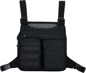 GraceTune Outdoor Sports Chest Bag Lightweight Water Resistant Workouts, Running, Cycling, Hiking Tactical Chest Pack