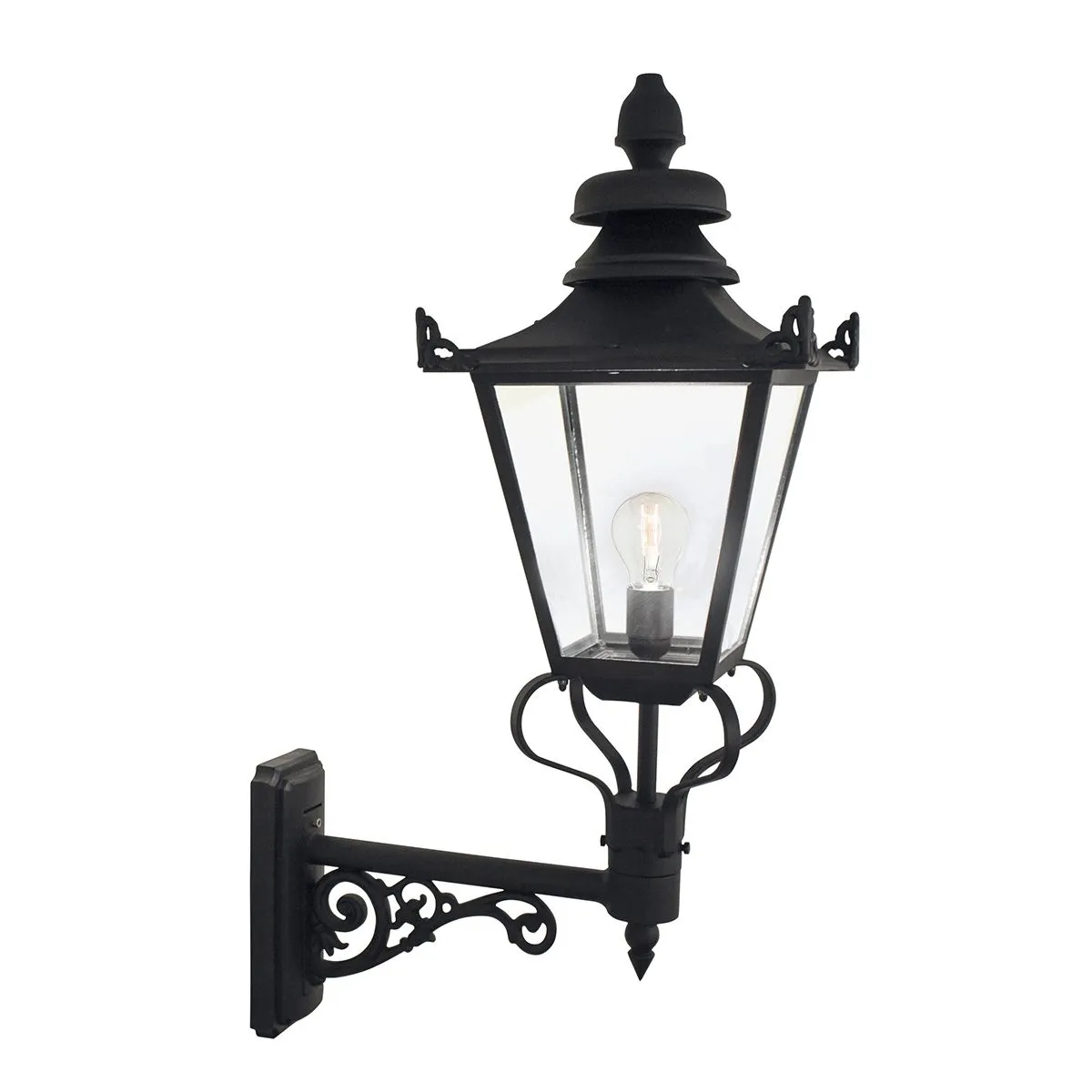 Grampian 1 Light Wall Lantern | Black
