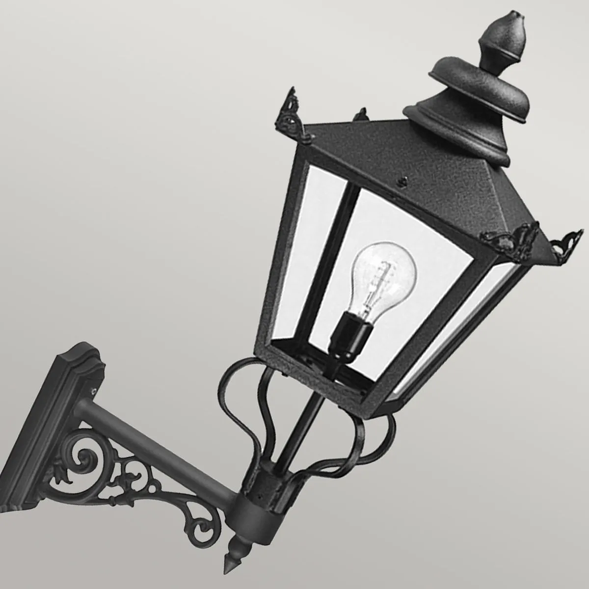 Grampian 1 Light Wall Lantern | Black