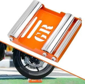 Grand Pitstop Motorcycle Wheel Cleaning Stand - Paddock Stand Replacement - Wheel Roller Stand for tire Cleaning & Chain Lubrication - GRoller Medium (Bikes < 485 lb & Tyre Width <180 mm)