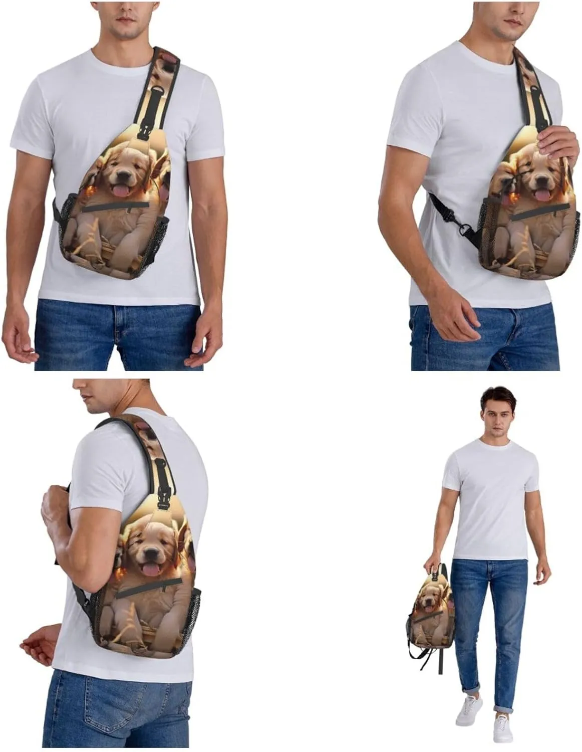 Green Grass Soccer Print Cross Chest Bag Diagonally Men Cross Chest Bag Diagonally