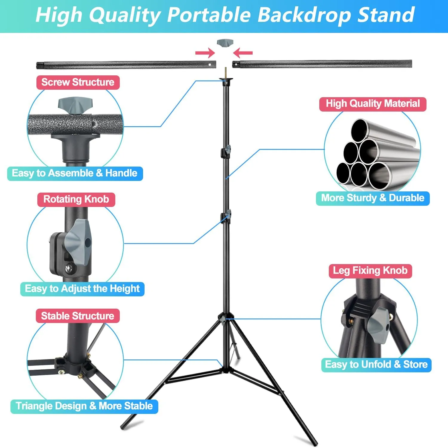 Green Screen Backdrop Kit with Stand, 5X6.5ft Portable Green Screen Backdrop with Stand kit, GreenScreen Background with Stand Carrying Bag Clamp for Streaming Video Zoom