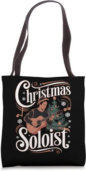 Guitar Christmas Soloist Tote Bag