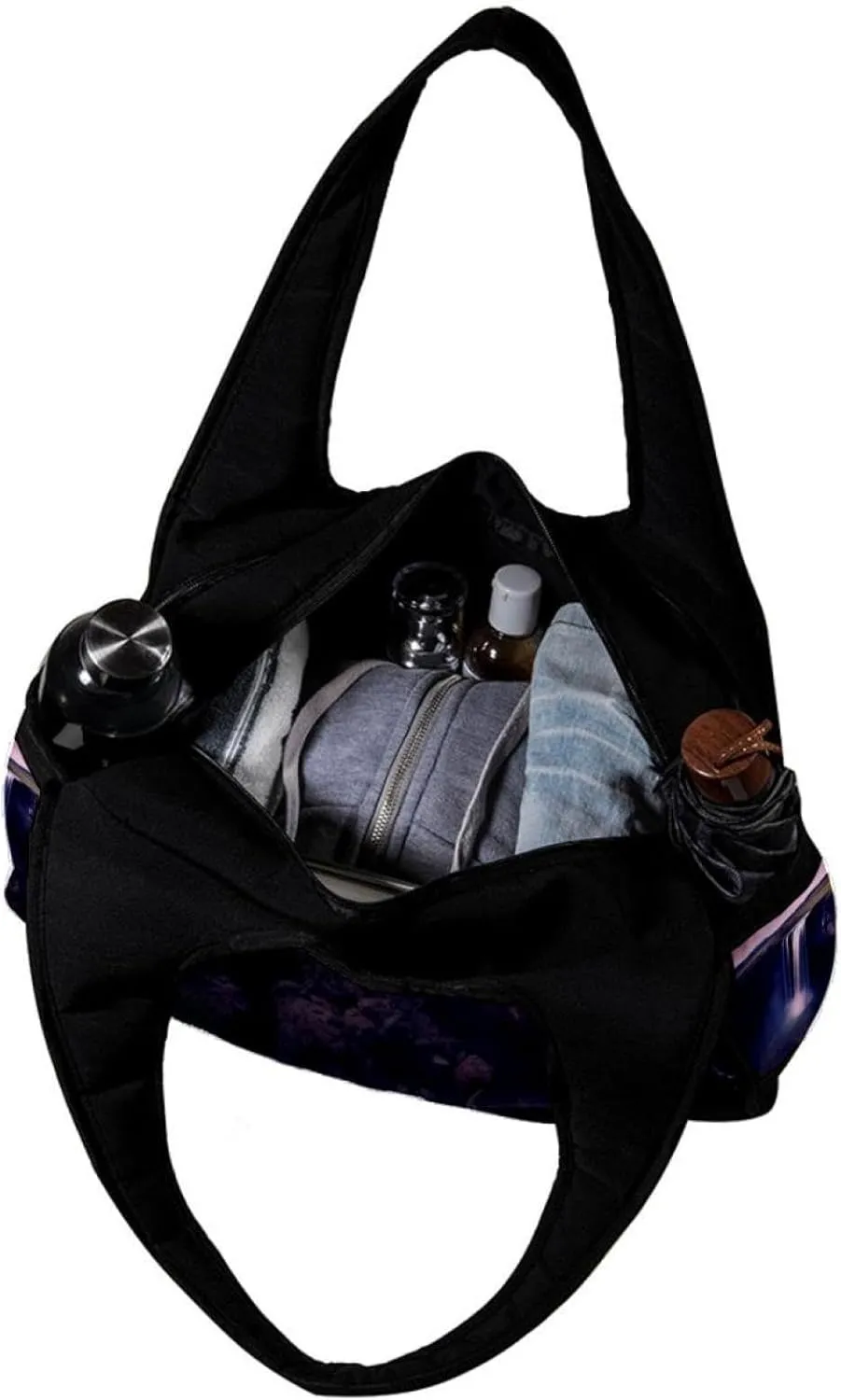 Gym Bag for Women,Small Gym Bag for Men,Univers Galaxy Waterfall River,Overnight Bag